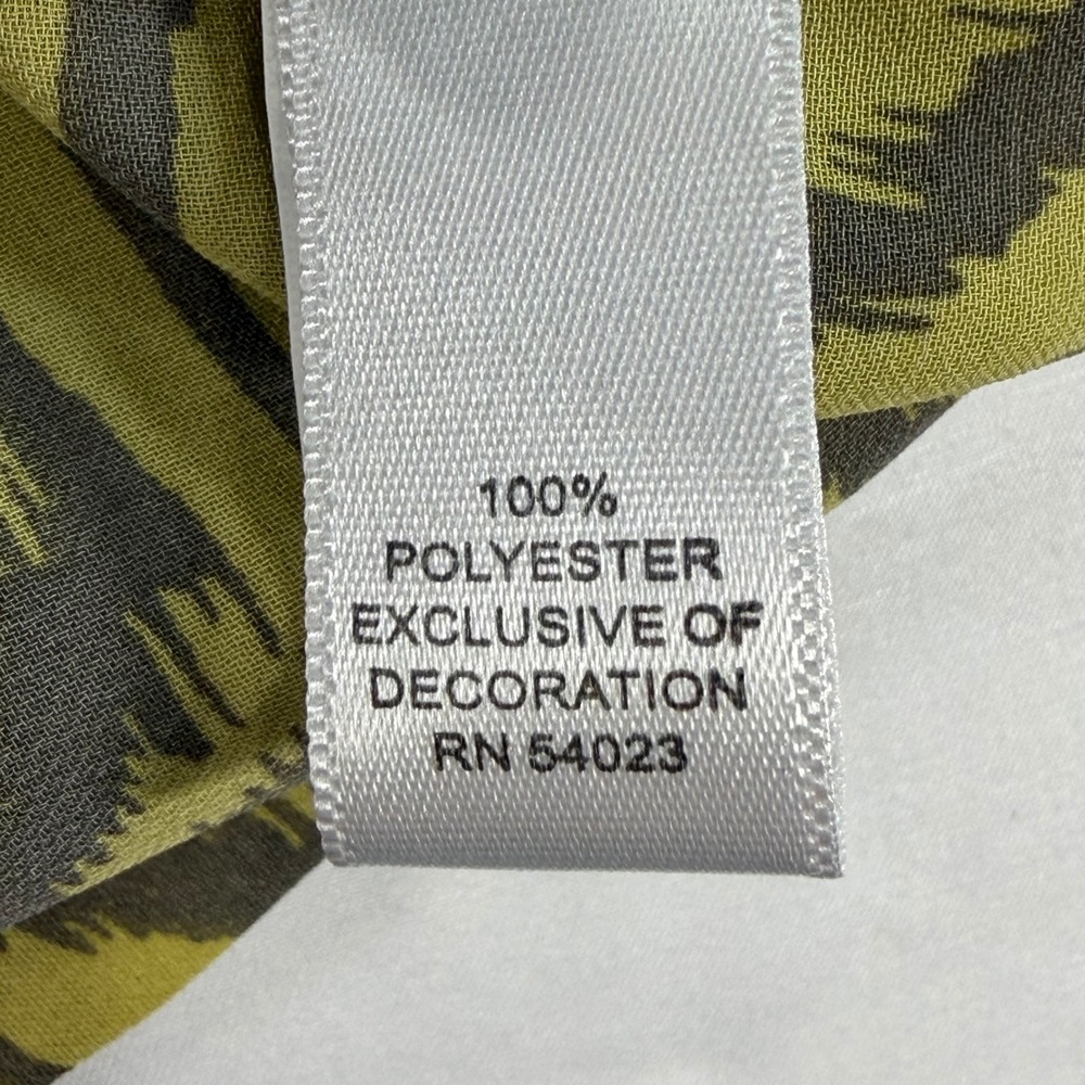 Banana Republic Heritage Mini Skirt Small Olive Green Grey Geometric Ikat Print - Picture 6 of 7
